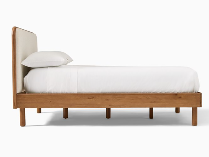 Miles Wood & Upholstered Bed - Image 2