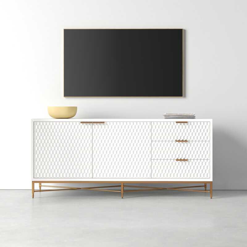 Bright White Edgar TV Stand - Image 4