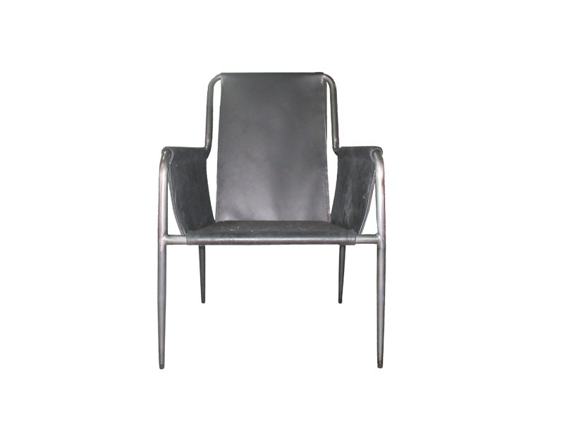 Leisure Chair,Genuine Leather Chair,Dining Chair With Arms - Image 7