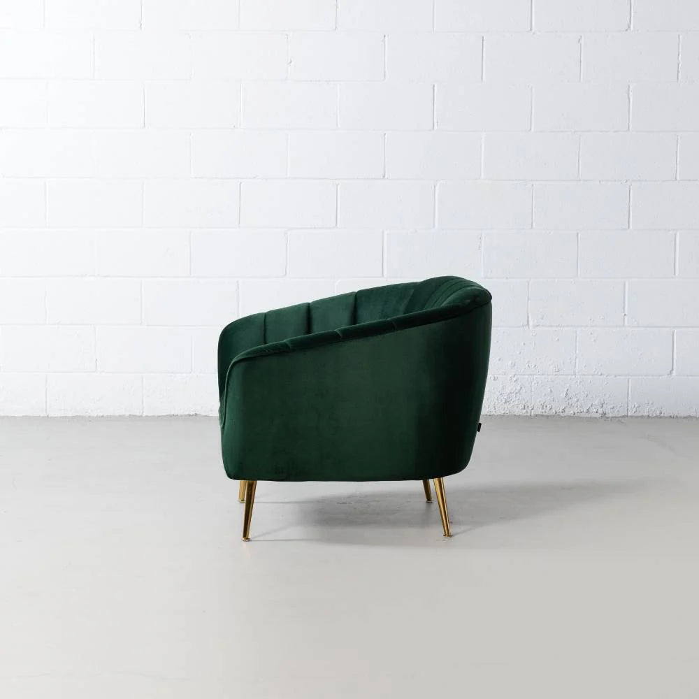 AUDREY - Green Velvet Chair - Image 5
