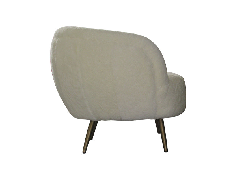 White Chair,Full Wool Chair,Genuine Leather Chair,Dining Chair - Image 3