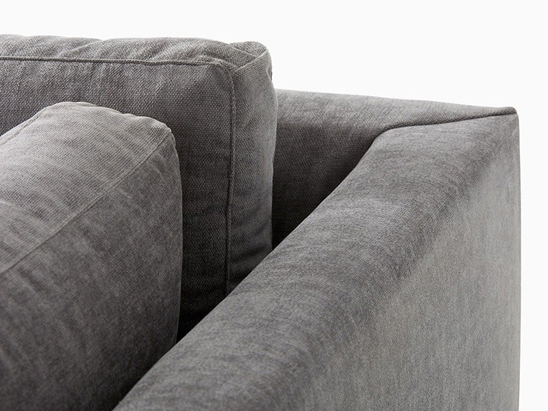 Andes 2-Piece Bumper Chaise Fabric Sectional Couch Sofa Marin Bumper Fabric Sectional Couch Sofa - Image 2