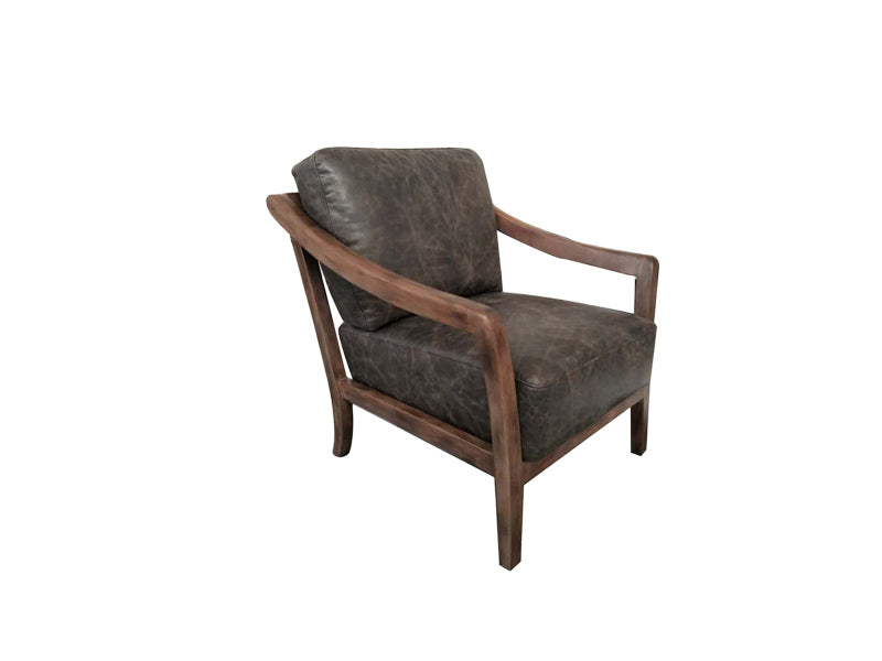 Genuine Leather Chair,Armrest Chair,Living Room Chair - Image 2
