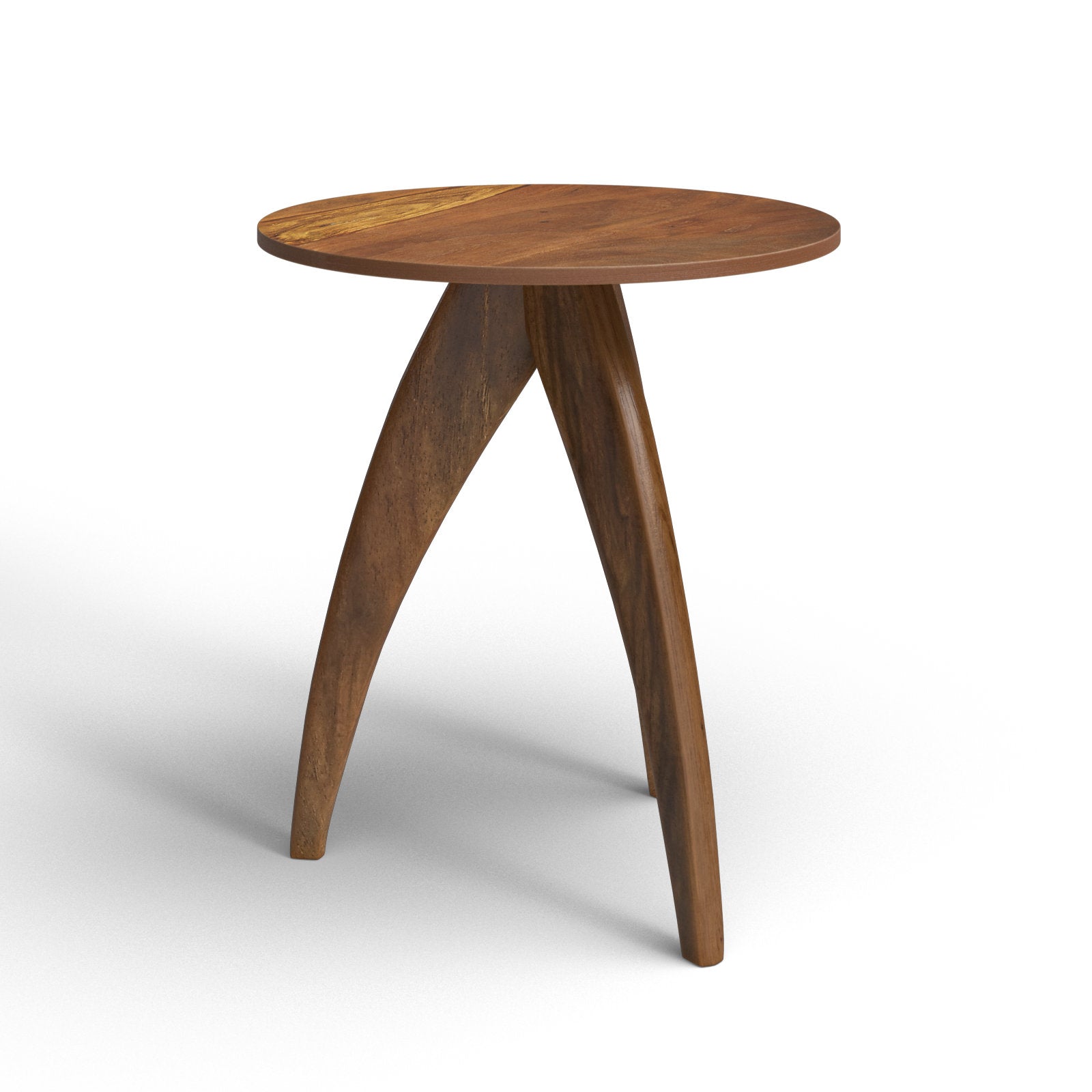 Titan Solid Wood 3 Legs End Table - Image 3