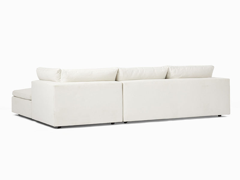 Harmony 3-Piece Ottoman Linen Sectional Couch Sofa Sectional Custom Size Sectional Couch Sofa - Image 5