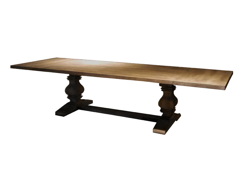 French Style Solid Wood Rectangular Dining Table - Image 3