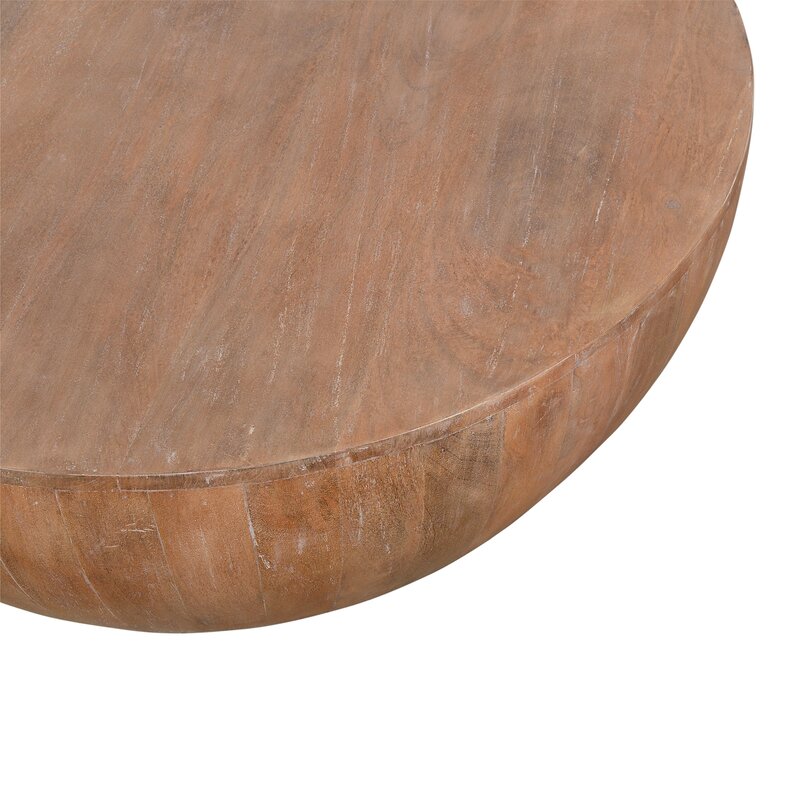 Emir Solid Wood Single Drum Coffee Table - Image 4