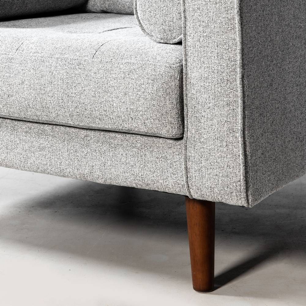 FONDA - Grey Fabric Chair - Image 4