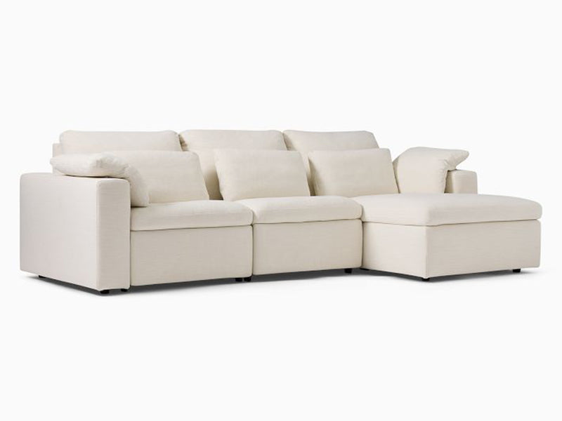 Marin 2-Piece Bumper Fabric Sectional Couch Sofa New Style Dalton Sectional Couch Sofa - Image 4