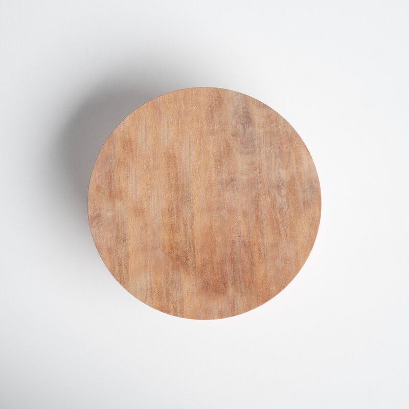 Emir Solid Wood Single Drum Coffee Table - Image 3