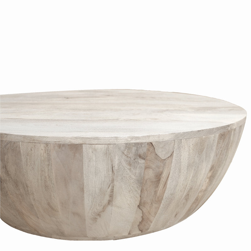 Emir Solid Wood Single Drum Coffee Table - Image 8