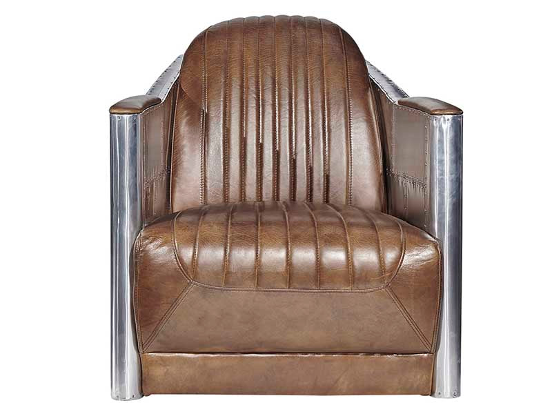 Aviator Leather Chair, Leather Chair,Aviator  Chair, Tomcat Chair,  Chair in Vintage Leather - Image 3
