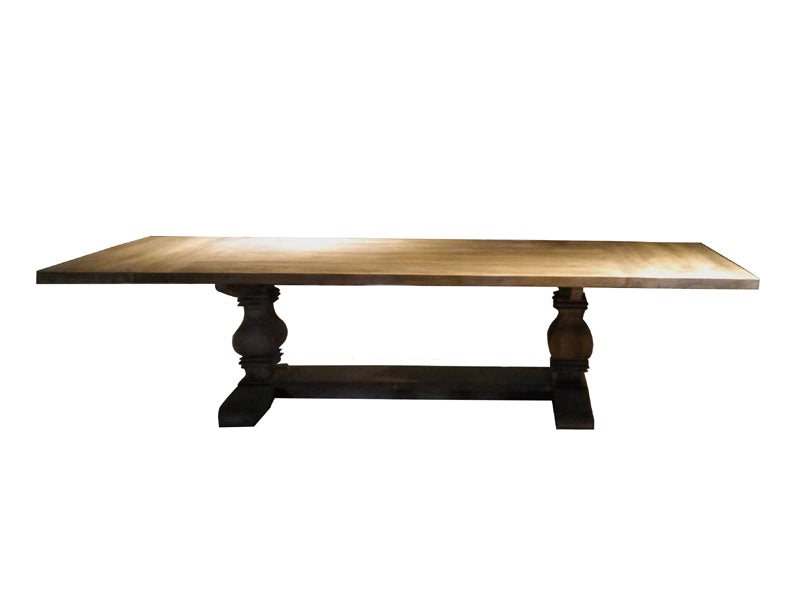 French Style Solid Wood Rectangular Dining Table - Image 2