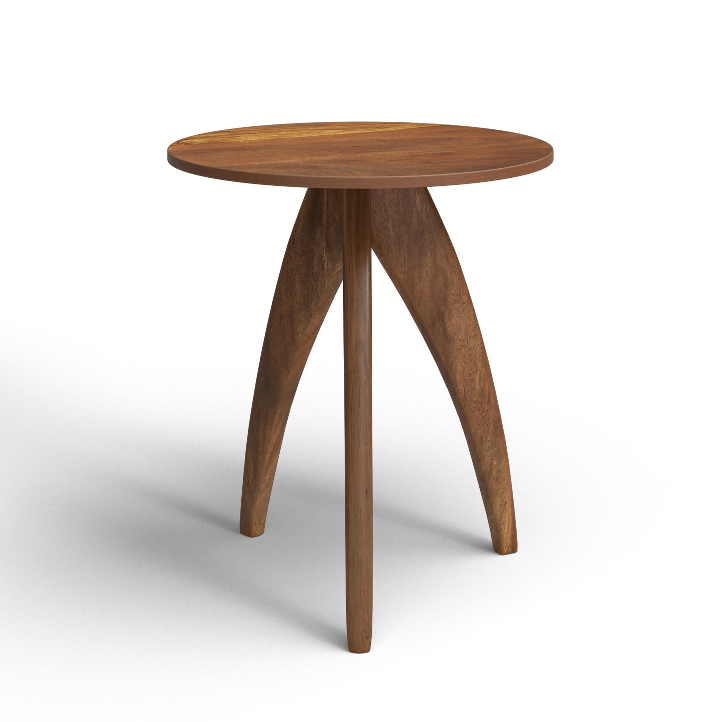 Titan Solid Wood 3 Legs End Table - Image 4
