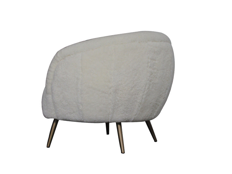 White Chair,Full Wool Chair,Genuine Leather Chair,Dining Chair - Image 4