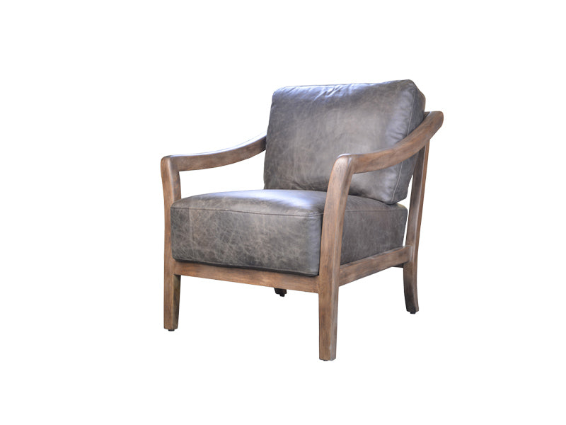Genuine Leather Chair,Armrest Chair,Living Room Chair - Image 3
