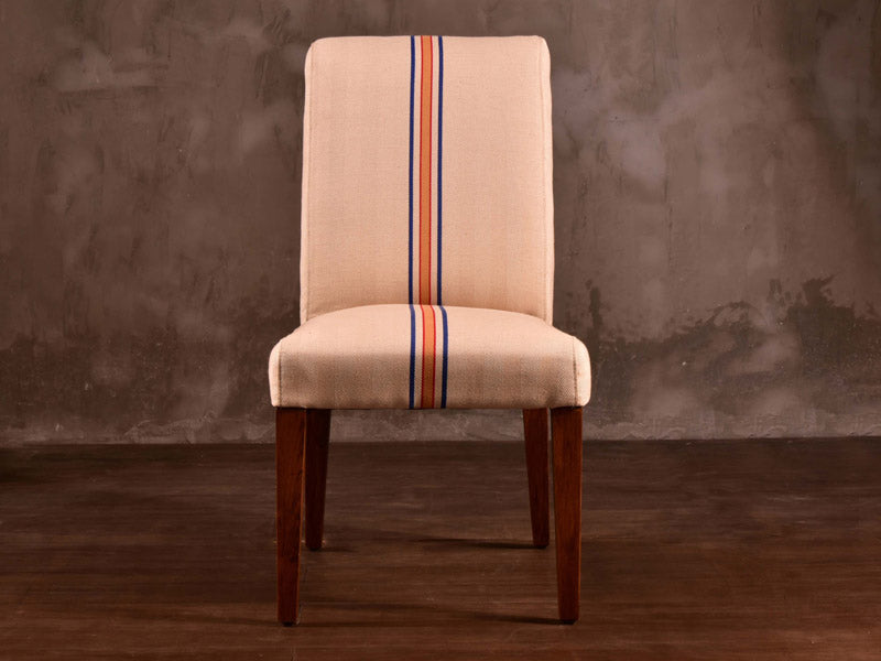 Wood Legs Canvas Fabric Side Chair - Image 2