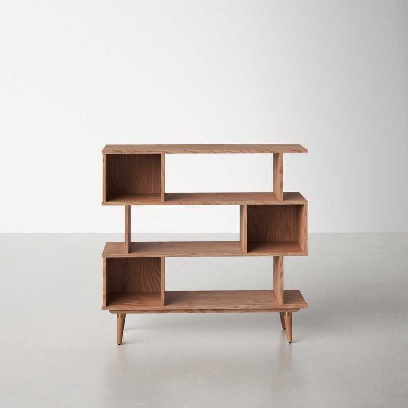 Oak Sterling Geometric Bookcase