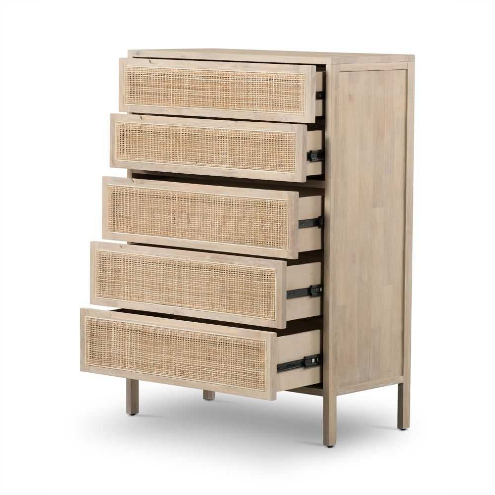 Natural Diego Rattan 5-Drawer Dresser - Image 2