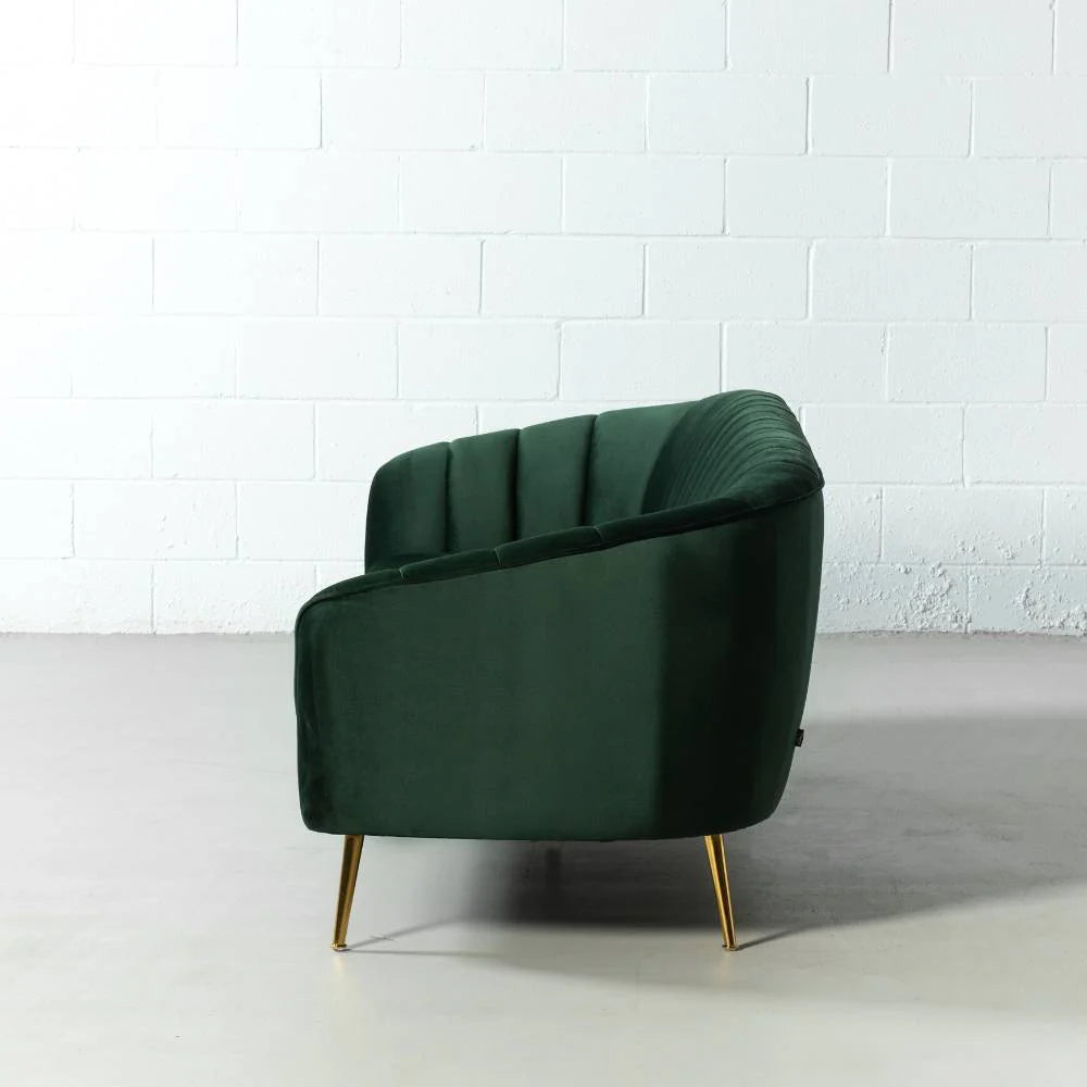 AUDREY - Green Velvet Sofa - Image 5