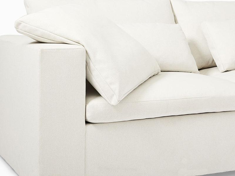 Luxury Fabric Sectional Couch Sofa Set For Home New Style Harmony Ottoman Linen Sectional Couch Sofa - Image 4