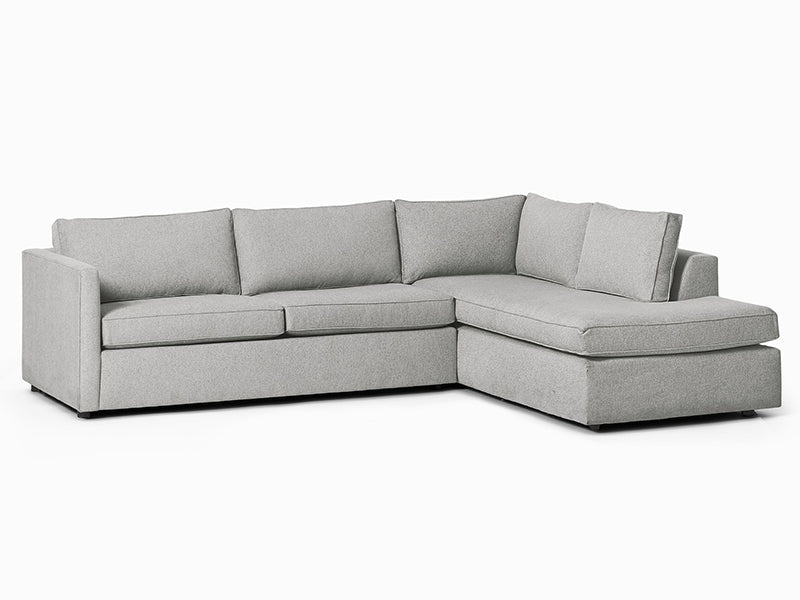 Faddish Harris Bumper Chaise Fabric Sectional Couch Sofa Harmony Ottoman Linen Sectional Couch Sofa - Image 4