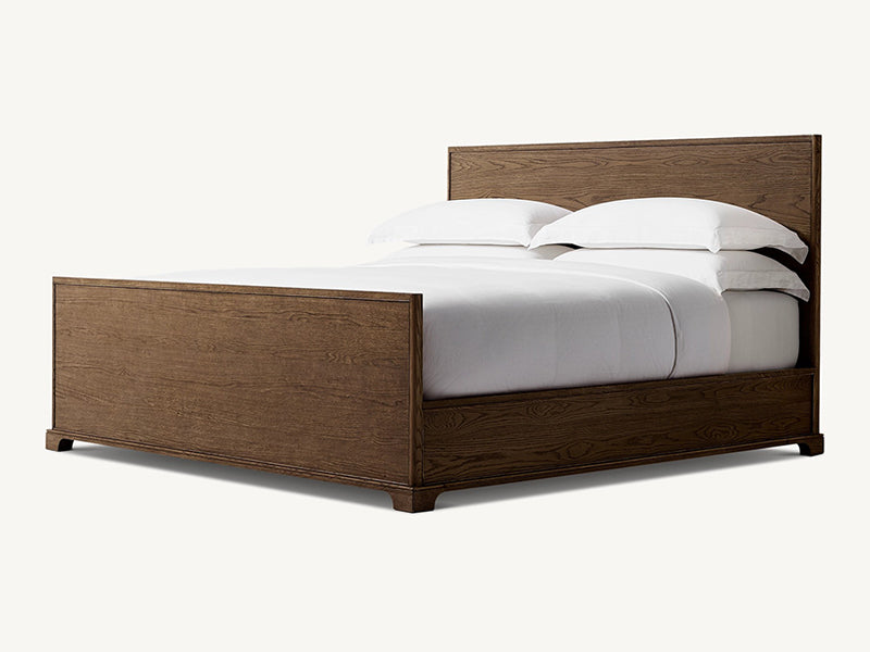 New Style Oak Solid Wood Bed Faddish Modern Style Bedroom Bed - Image 2