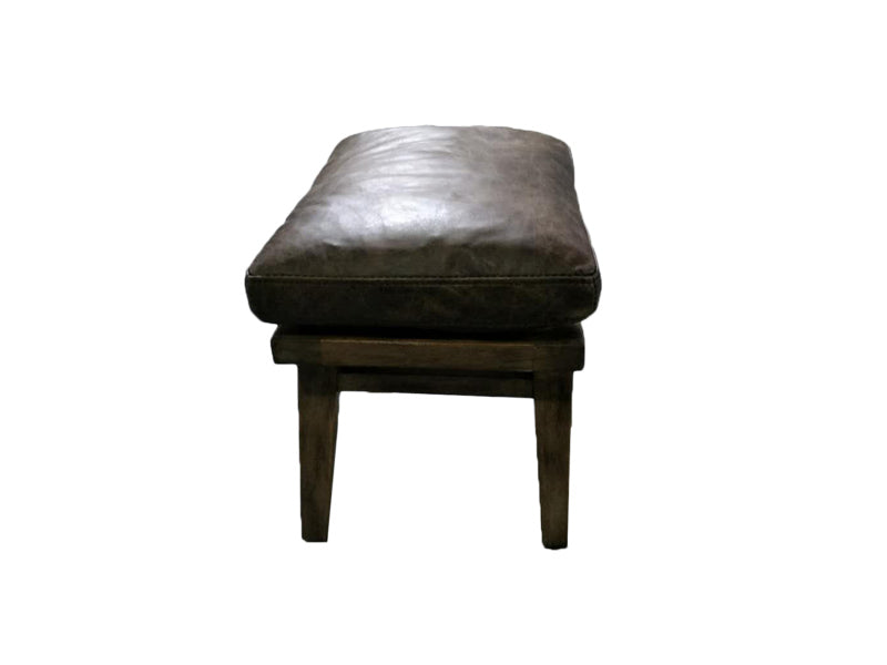 Genuine Leather Chair,Living Room Chair,High Back Chair,Wood Chair - Image 3