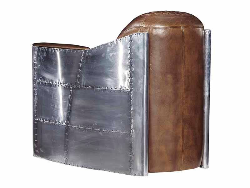 Aviator Leather Chair, Leather Chair,Aviator  Chair, Tomcat Chair,  Chair in Vintage Leather - Image 4