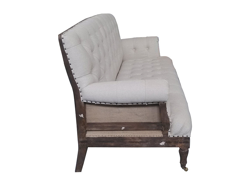 Deconstructed Furniture Living Room Sofa Mid Century Dining Sofa Wood Chairs - Image 2