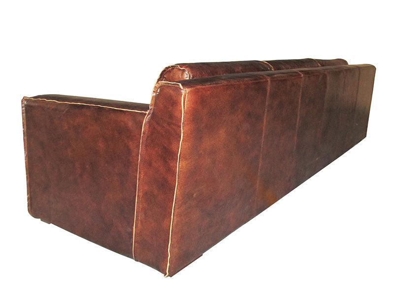 antique leather sofa;genuine leather sofa;contemporary leather sofa;Antique Genuine Leather Contemporary Leather Sofa - Image 3