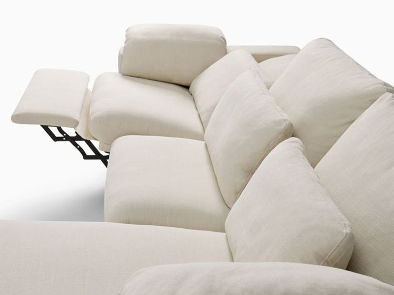 Marin 2-Piece Bumper Fabric Sectional Couch Sofa New Style Dalton Sectional Couch Sofa - Image 3