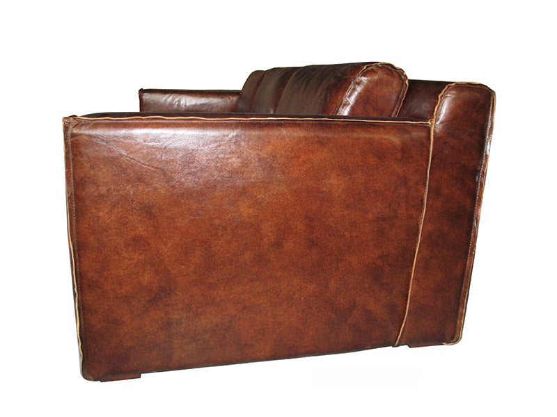 antique leather sofa;genuine leather sofa;contemporary leather sofa;Antique Genuine Leather Contemporary Leather Sofa - Image 4