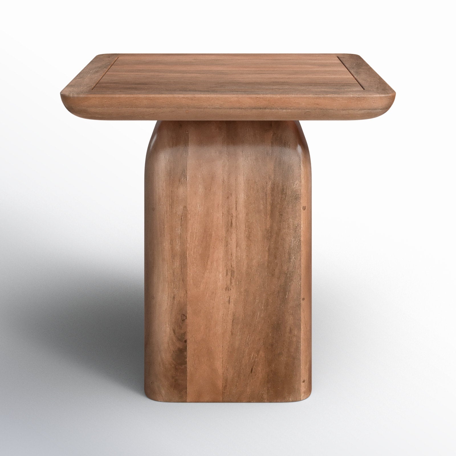 Maximo Solid Wood Pedestal End Table - Image 4