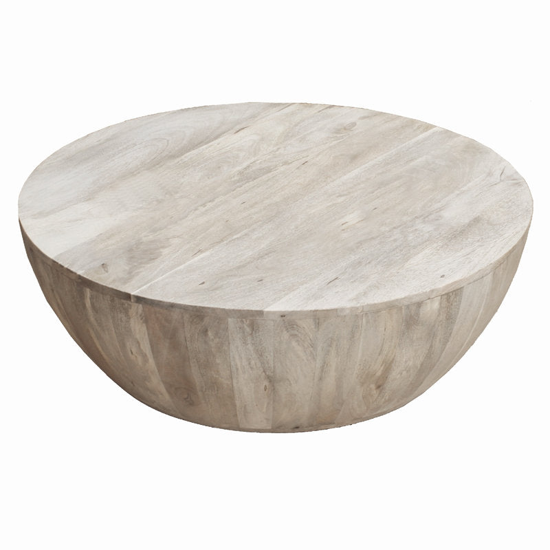 Emir Solid Wood Single Drum Coffee Table - Image 7