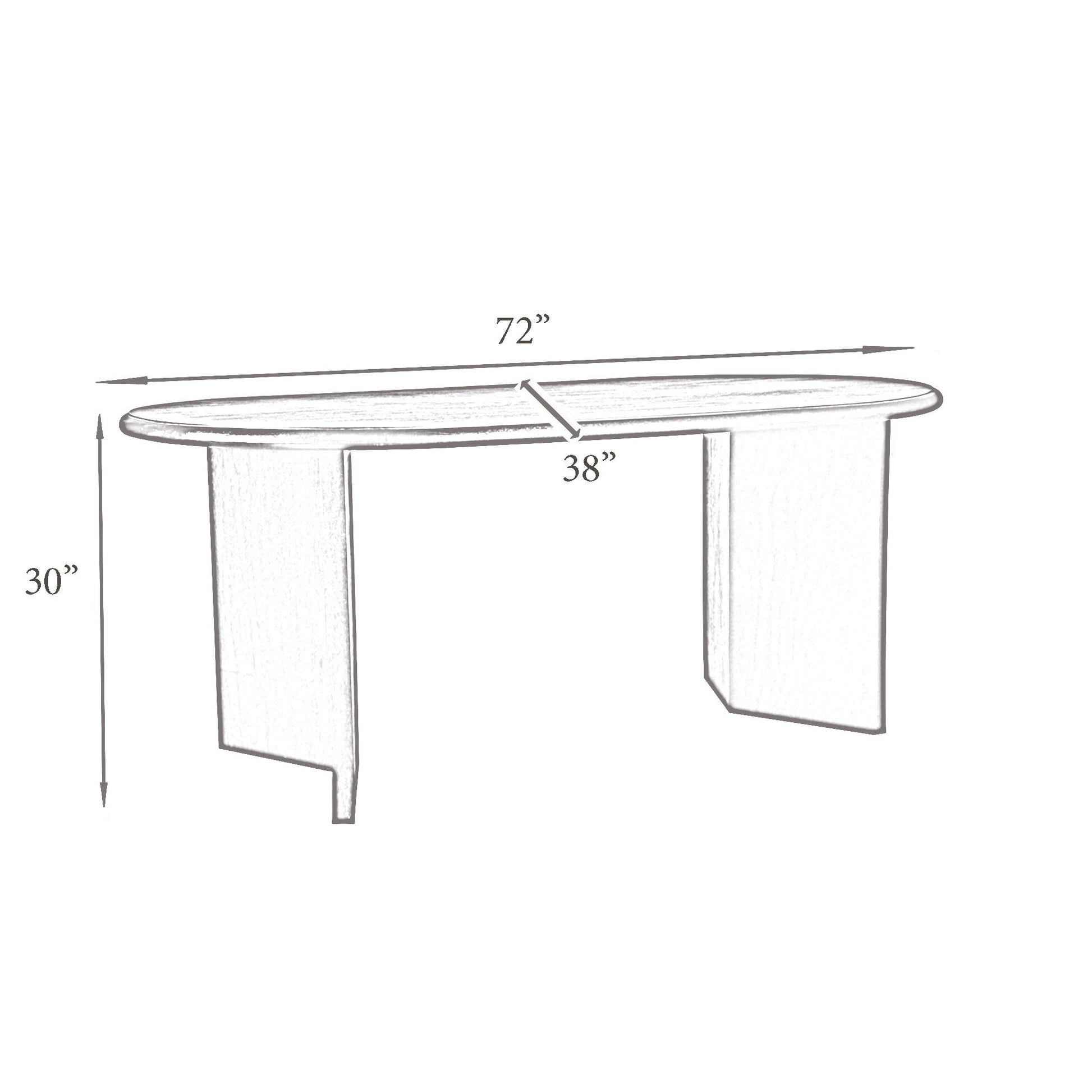 Byron 72'' Oval Dining Table - Image 11