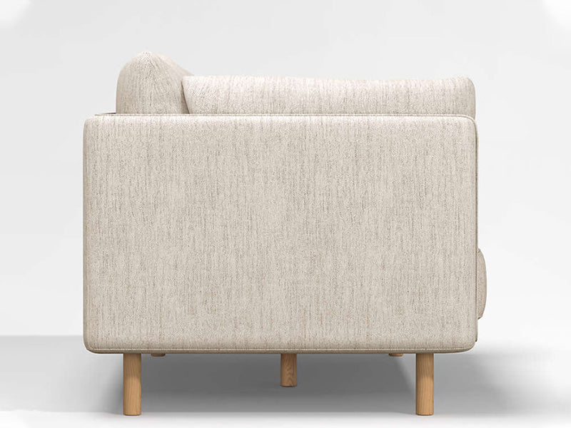 Andes 2-Piece Bumper Chaise Fabric Sectional Couch Sofa Marin Bumper Fabric Sectional                     Couch Sofa - Image 3