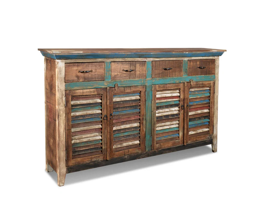 Reclaimed wood Shutter style Side board - Image 2