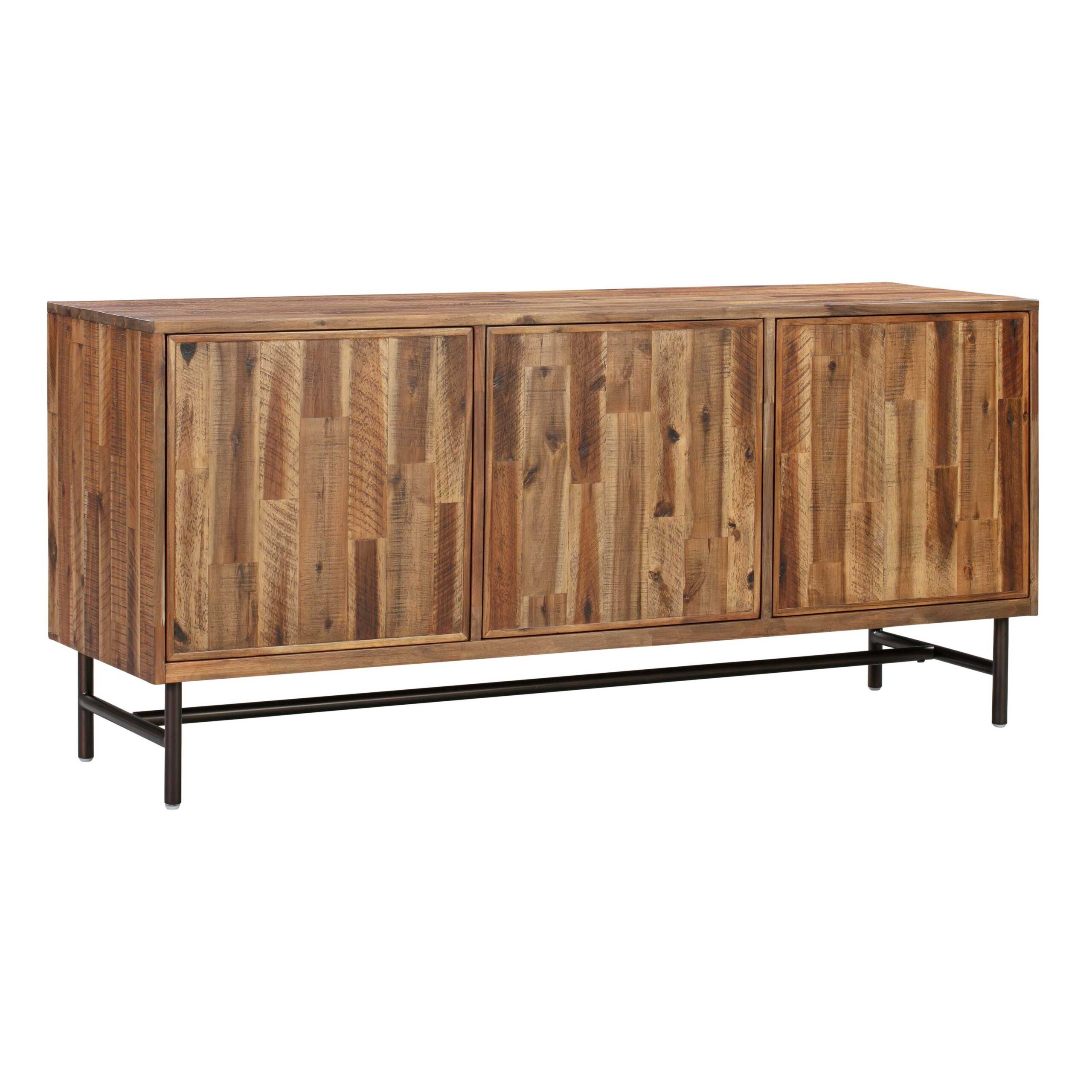 Steven Solid Acacia Wood Sideboard - Image 2