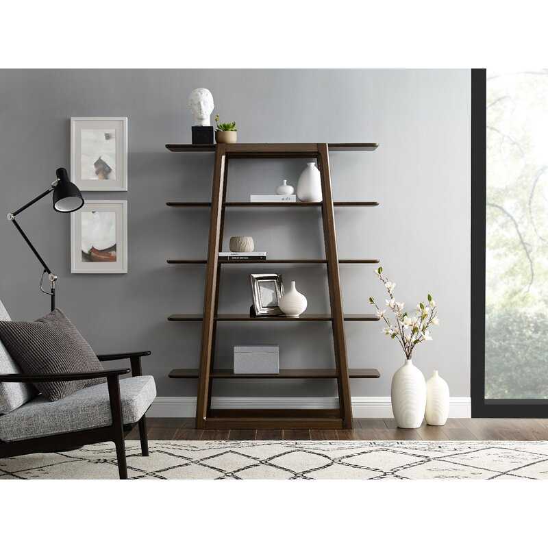 Black Walnut Franklin Etagere Bookcase - Image 4