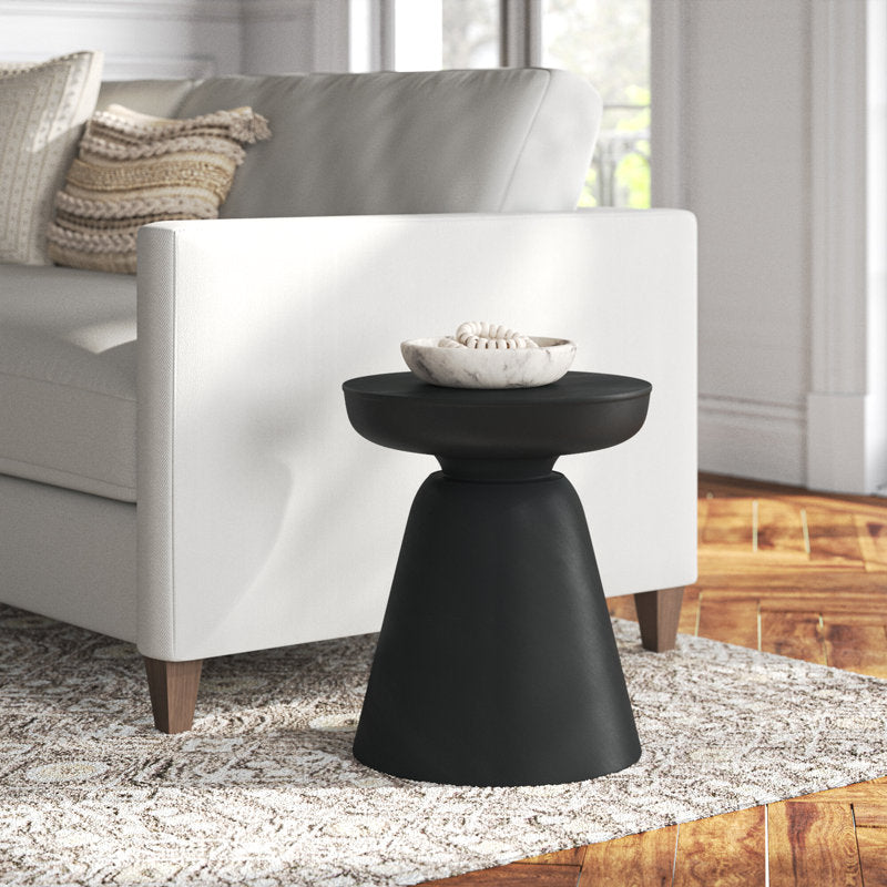Briar Neutral Drum Wooden Accent Table - Image 6