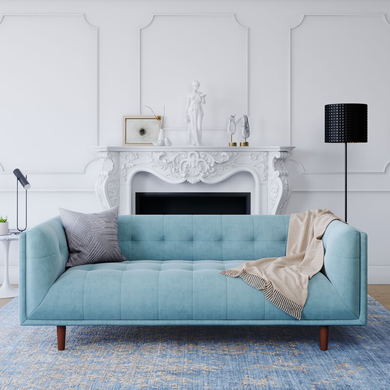 Asa 82'' Velvet Sofa - Image 5