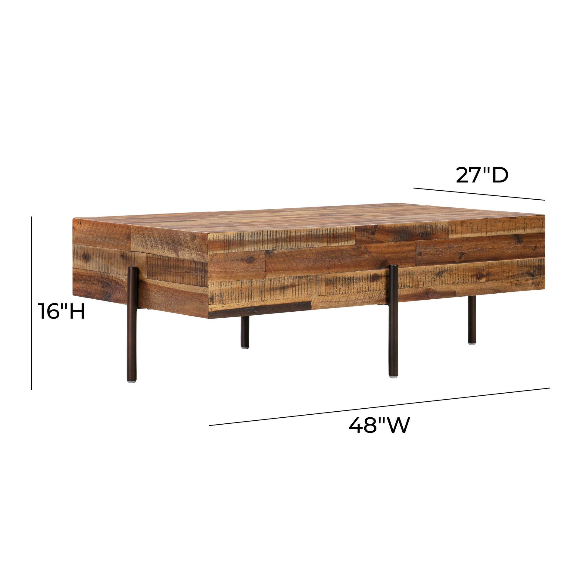 Samson Solid Wood Coffee Table - Image 6