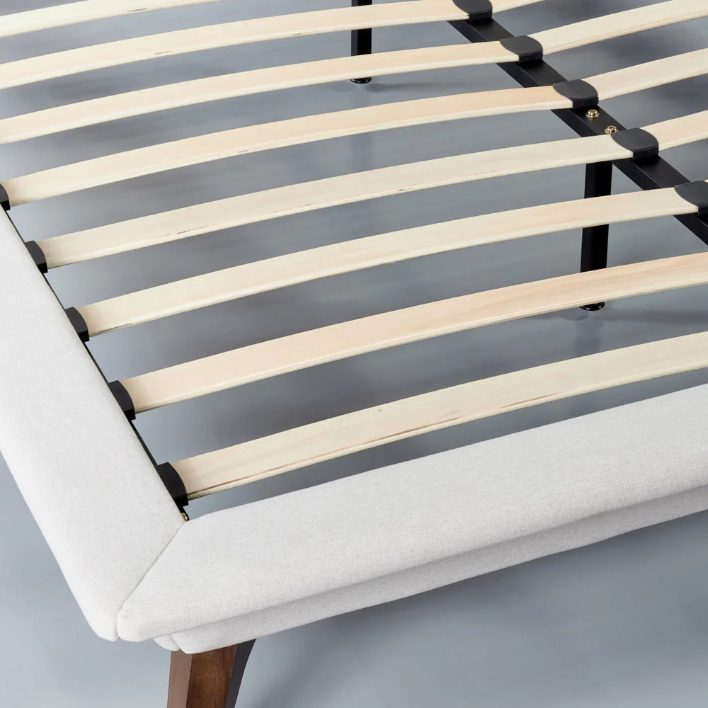 MAY - Cream Fabric King Size Bed - FINAL SALE - Image 3