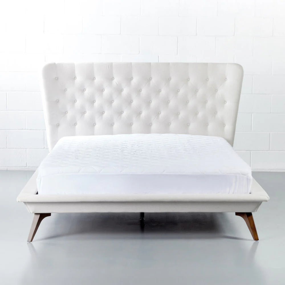 MAY - Cream Fabric King Size Bed - FINAL SALE - Image 4