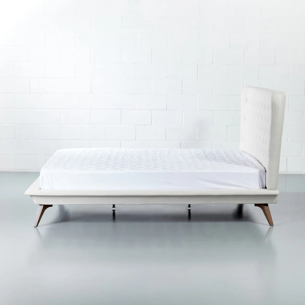 MAY - Cream Fabric King Size Bed - FINAL SALE - Image 5