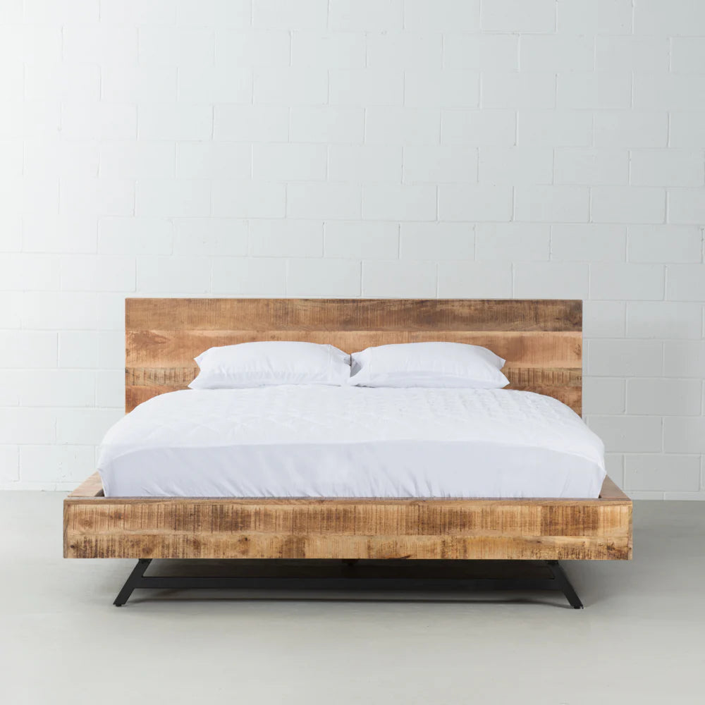 MAURA - Mango Wood Bed - Image 2