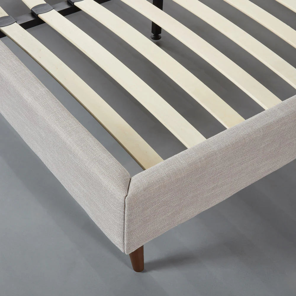 CASELLE - Beige Fabric Bed - Image 7