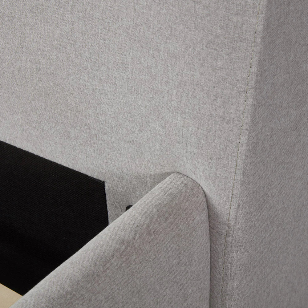 HARPER - Light Grey Bed - Image 5