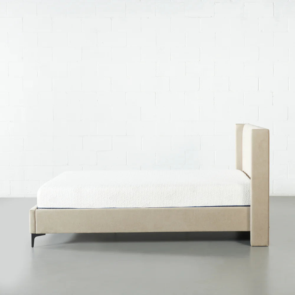 COVA - Beige Fabric Bed - Image 6